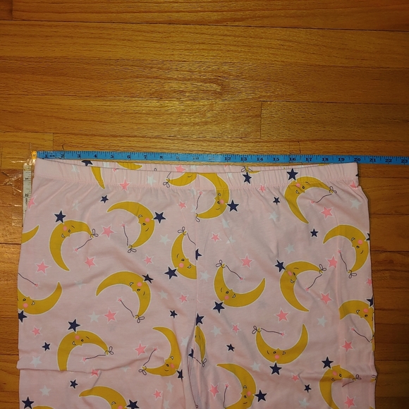 Pink Pajama Moon Set Cotton Short Sleeve V-Neck Shirt Capri Pants Sleepwear XXL - Picture 10 of 14